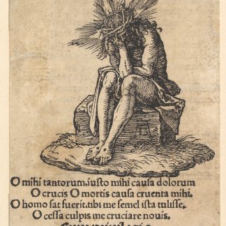 The Man of Sorrows Seated, title page of The Small Passion