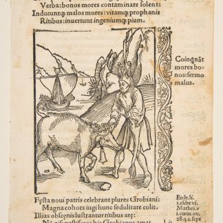 Illustration from Sebastian Brandt: Navis Stultifera, Basle, Bergmann van Olpe, 1497