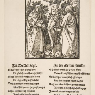 Christ on the Cross between the Virgin and Saint John (first sheet of two)