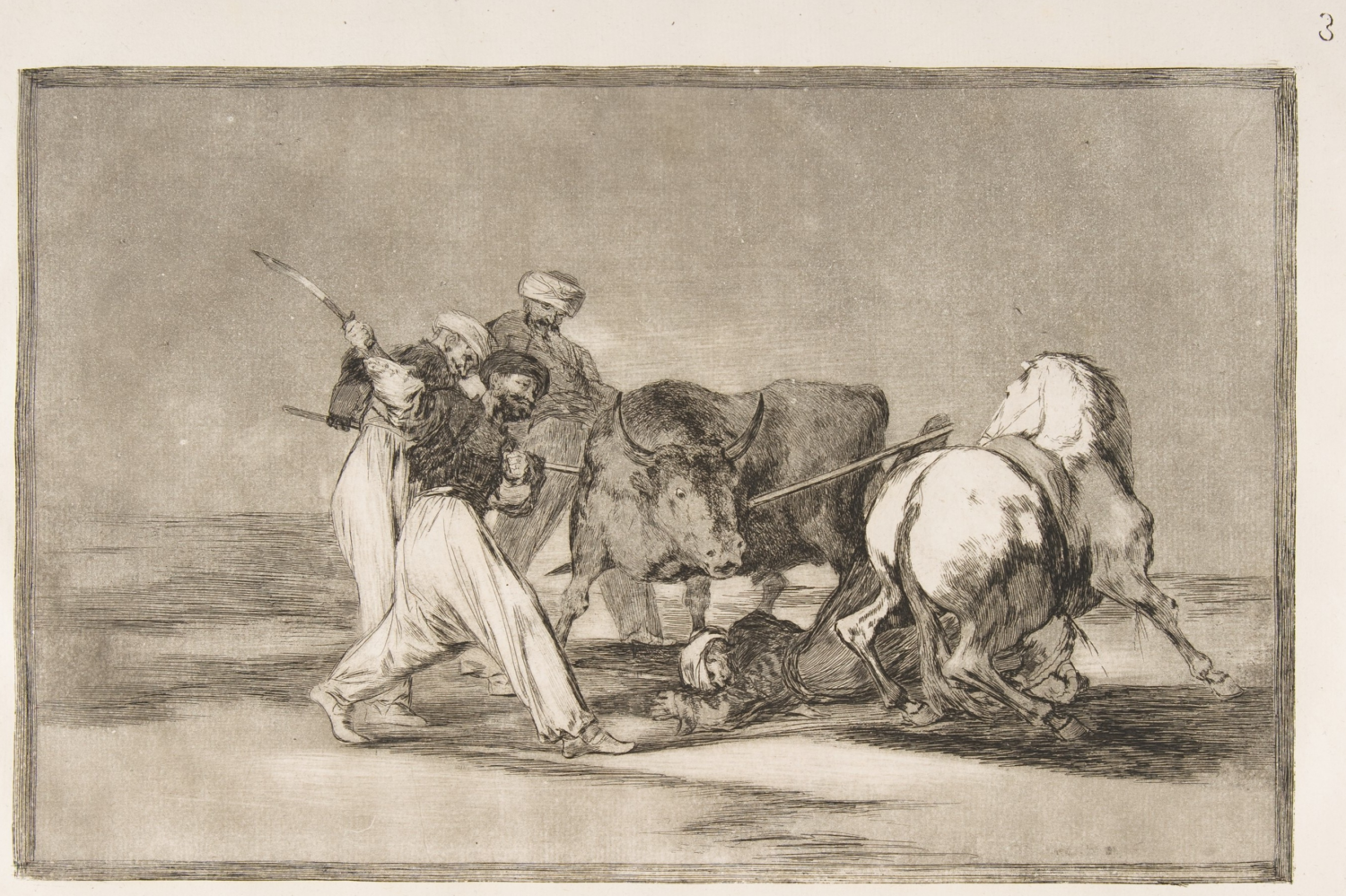 Tauromaquia Plate 3 by Francisco Goya