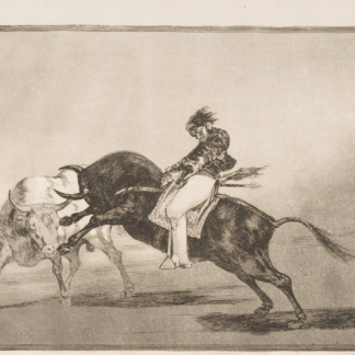 Tauromaquia Plate 24 by Francisco Goya