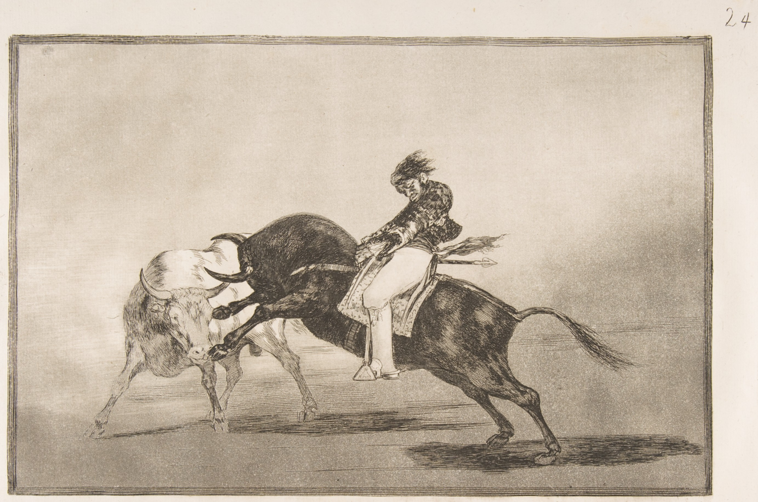 Tauromaquia Plate 24 by Francisco Goya