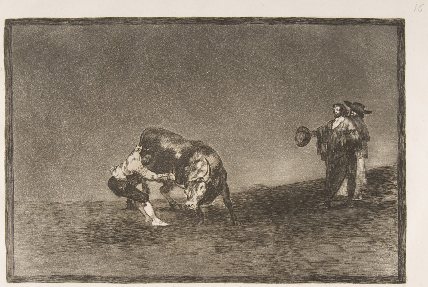 Tauromaquia Plate 16 by Francisco Goya