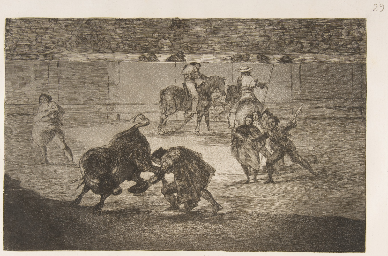 Tauromaquia Plate 29 by Francisco Goya