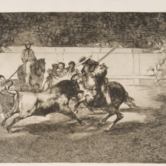 Tauromaquia Plate 28 by Francisco Goya