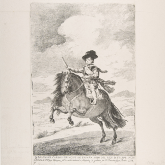 Baltasar Carlos on horseback by Francisco Goya, after Velázquez
