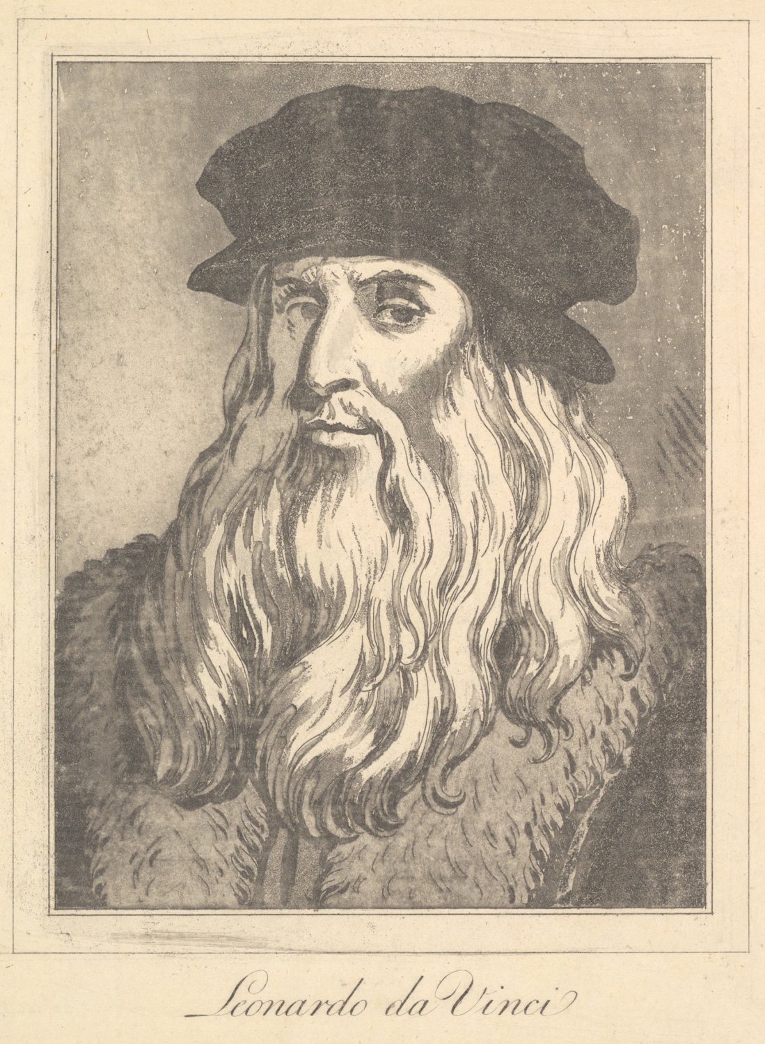 Portrait of Leonardo da Vinci