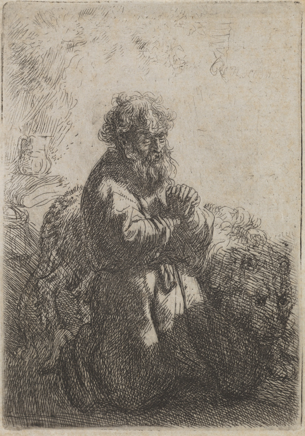 St. Jerome in Prayer by Rembrandt van Rijn