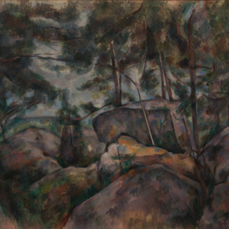 Rocks at Fontainebleau by Paul Cézanne