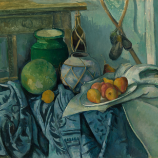 Still Life with a Ginger Jar and Eggplants by Paul Cézanne