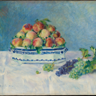 Still Life with Peaches and Grapes by Auguste Renoir