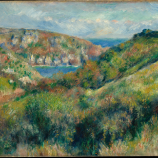 Hills around the Bay of Moulin Huet, Guernsey by Auguste Renoir