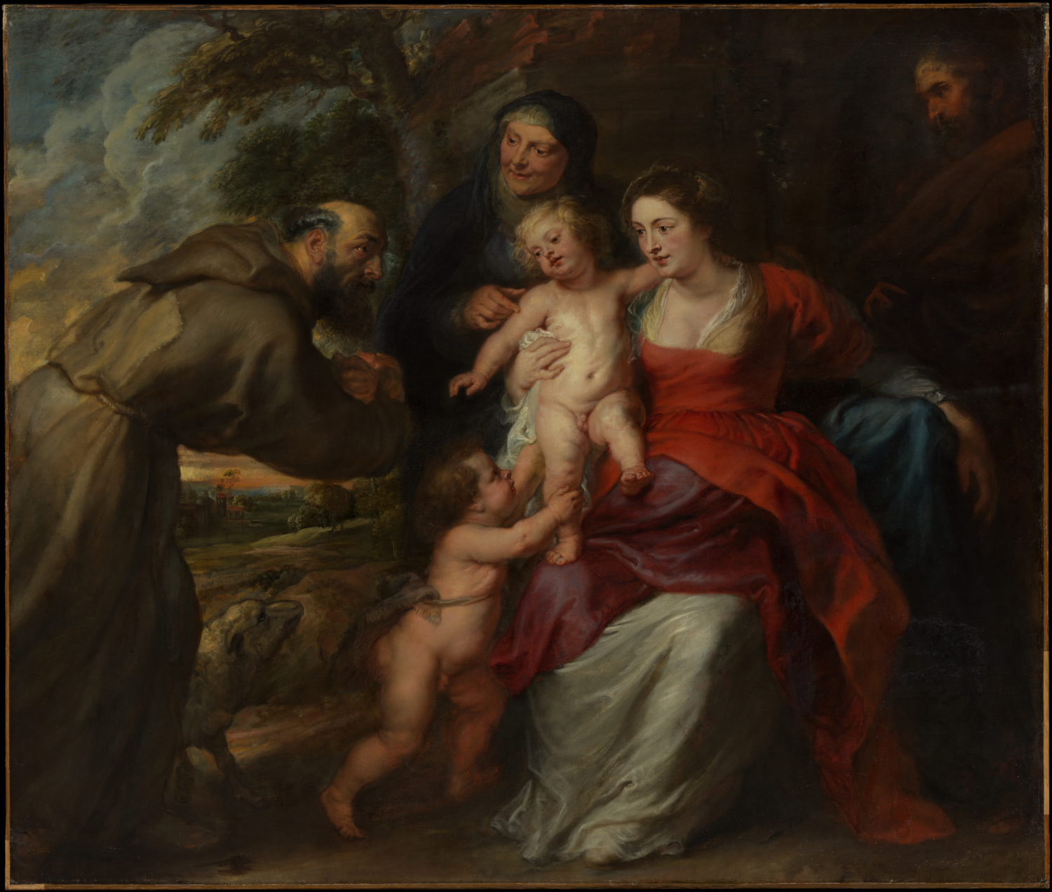 The Holy Family with Saints Francis and Anne and the Infant Saint John the Baptist by Peter Paul Rubens