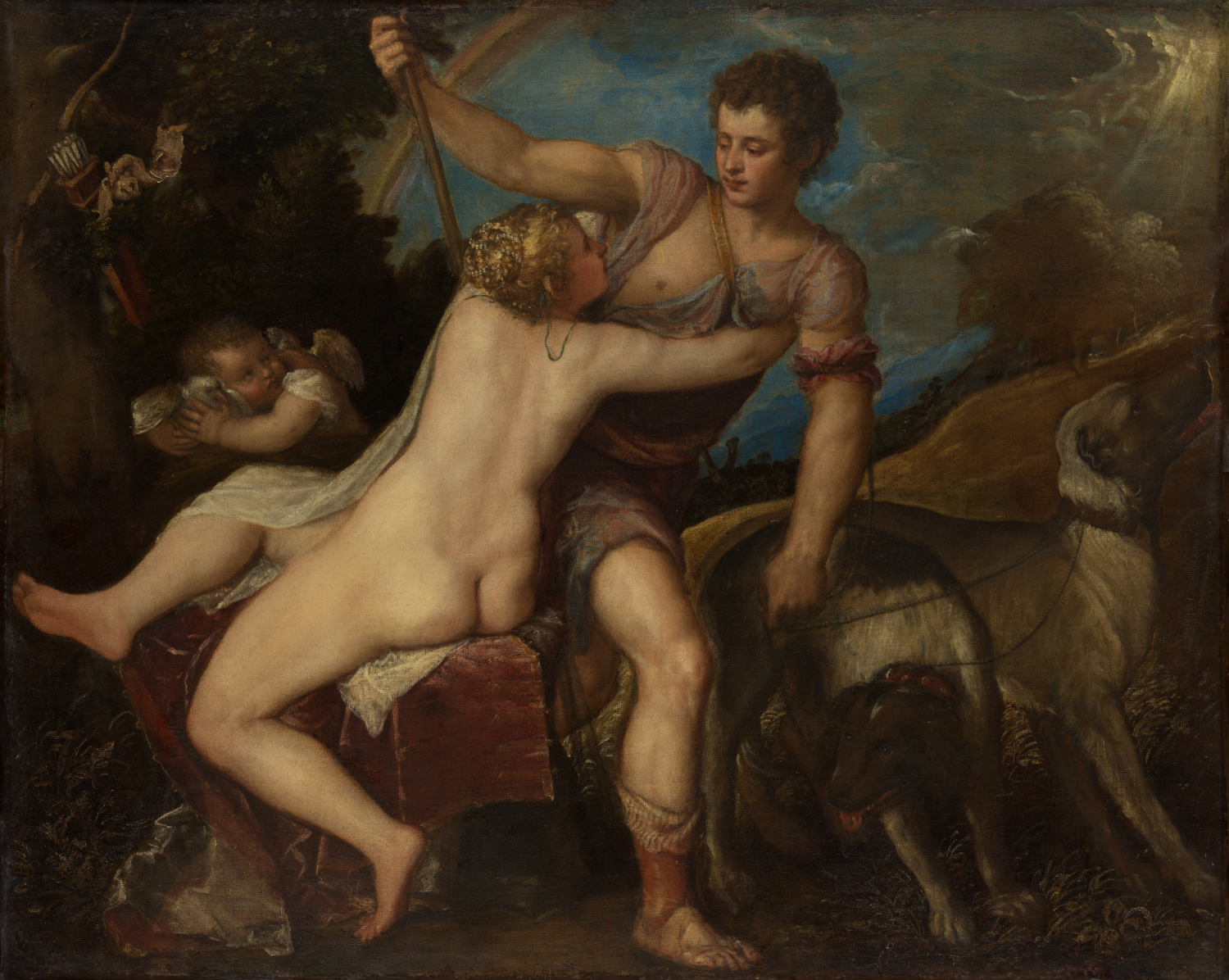 Venus and Adonis by Titian