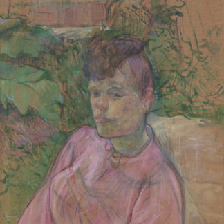 Woman in the Garden of Monsieur Forest by Henri de Toulouse-Lautrec