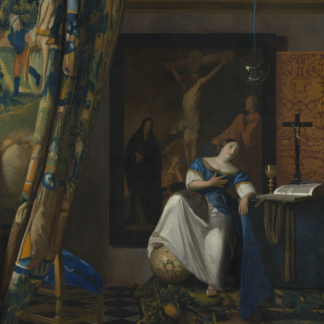 Allegory of the Catholic Faith by Johannes Vermeer