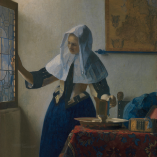 Young Woman with a Water Pitcher by Johannes Vermeer