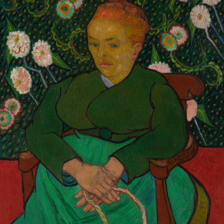 La Berceuse (Woman Rocking a Cradle; Augustine-Alix Pellicot Roulin, 1851–1930) by Vincent van Gogh