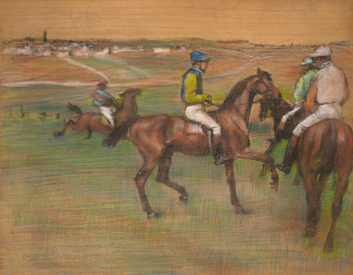 Race Horses by Edgar Degas