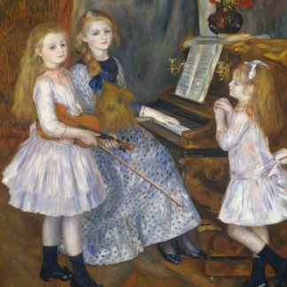 The Daughters of Catulle Mendès, Huguette (1871–1964), Claudine (1876–1937), and Helyonne (1879–1955) by Auguste Renoir
