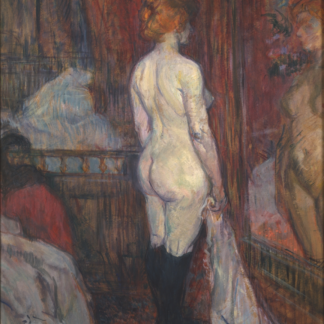 Woman before a Mirror by Henri de Toulouse-Lautrec