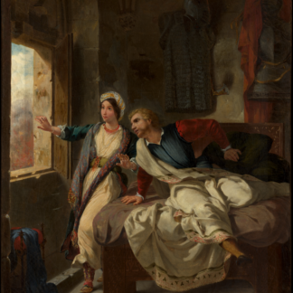 Rebecca and the Wounded Ivanhoe by Eugène Delacroix