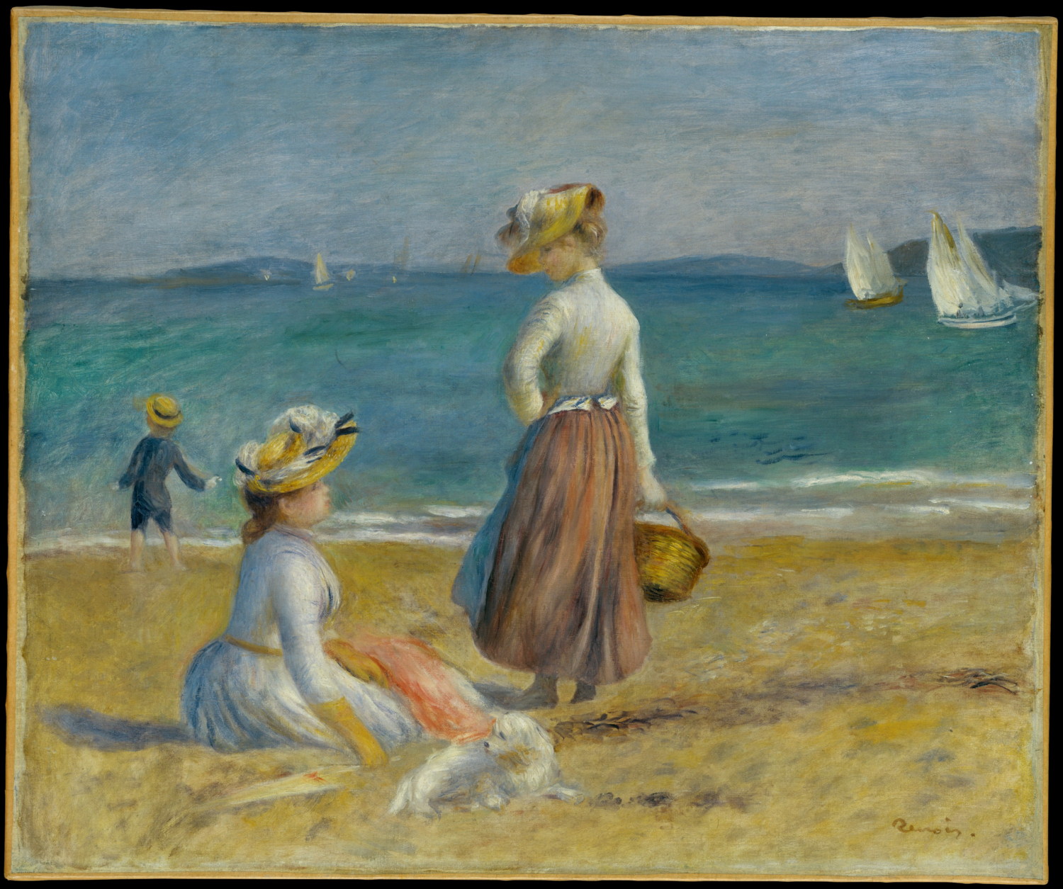 Figures on the Beach by Auguste Renoir