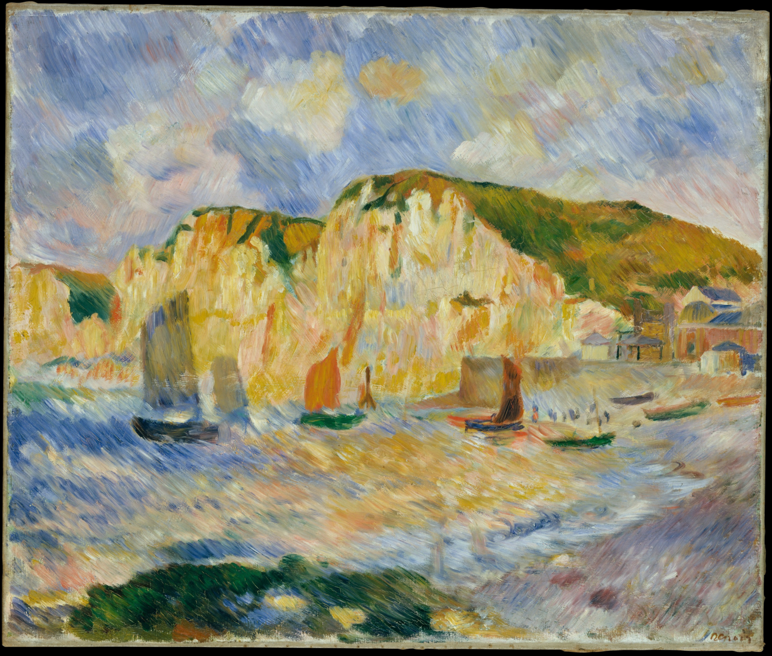 Sea and Cliffs by Auguste Renoir