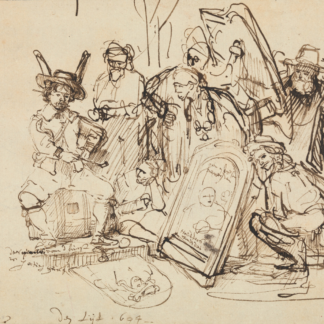 Satire on Art Criticism by Rembrandt