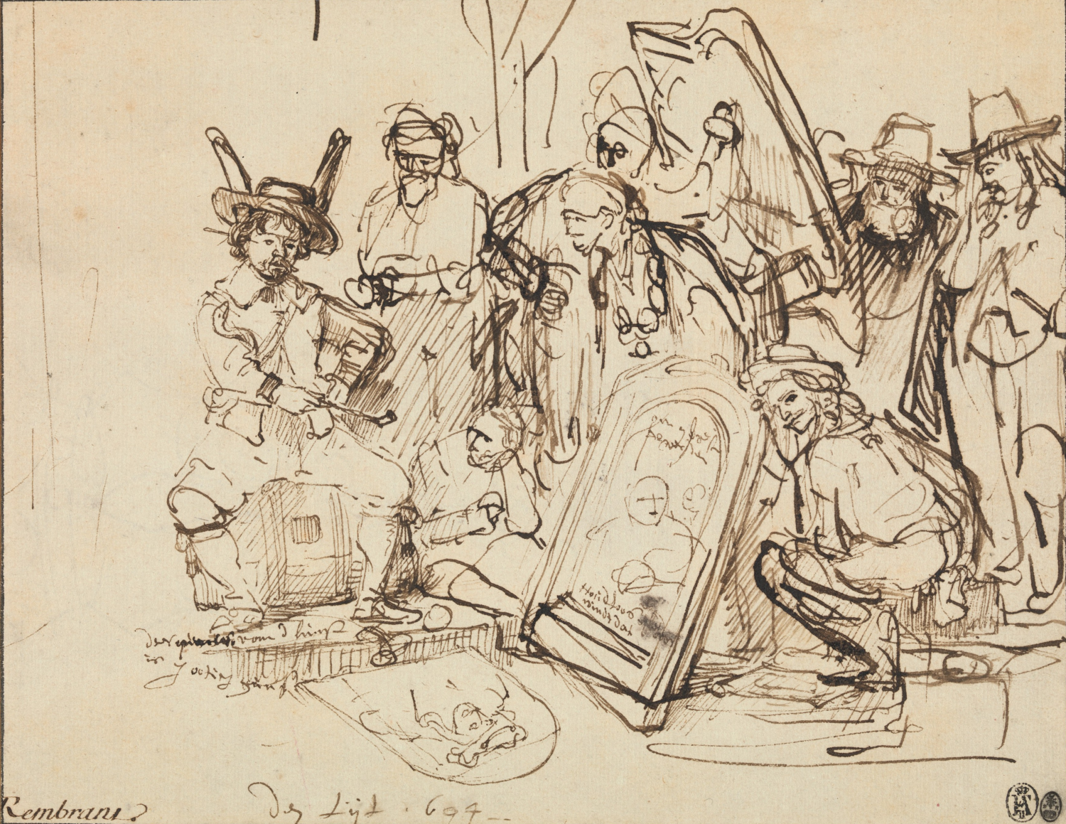 Satire on Art Criticism by Rembrandt