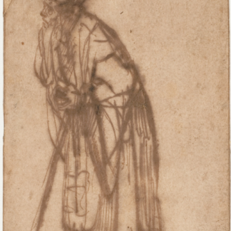 Old Man Leaning on a Stick by Rembrandt