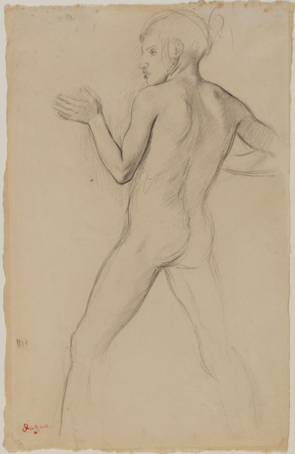 Youth in an Attitude of Defense by Edgar Degas