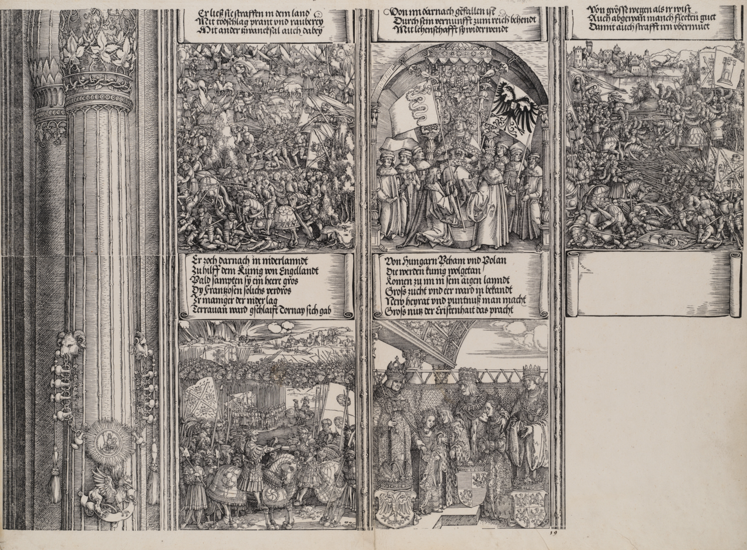 Maximilian’s Alliance with Henry VIII by Albrecht Dürer and Hans Springinklee