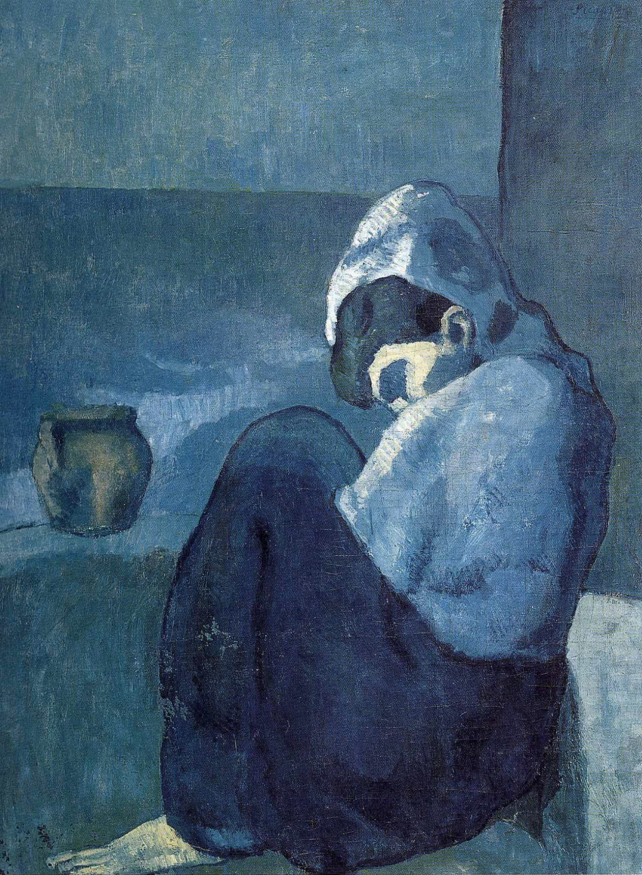 Pablo Picasso Pd Us 1902 03 Femme Accroupie Crouching Woman