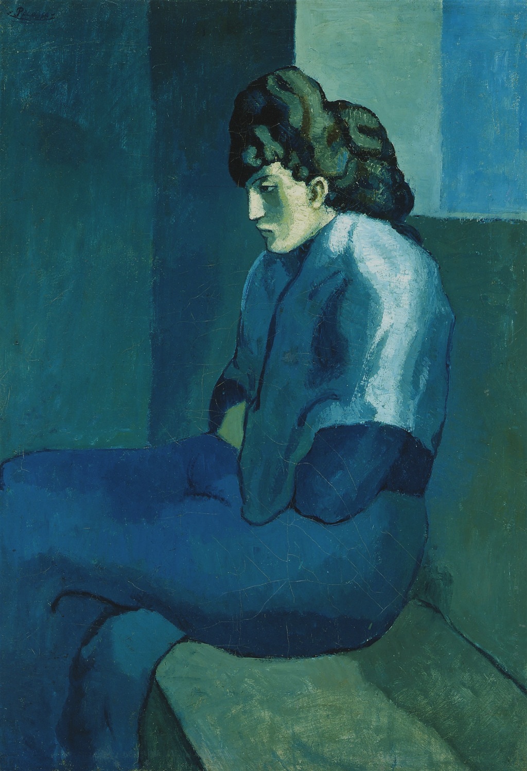 Pablo Picasso Pd Us 1902 03 Femme Assise (melancholy Woman)