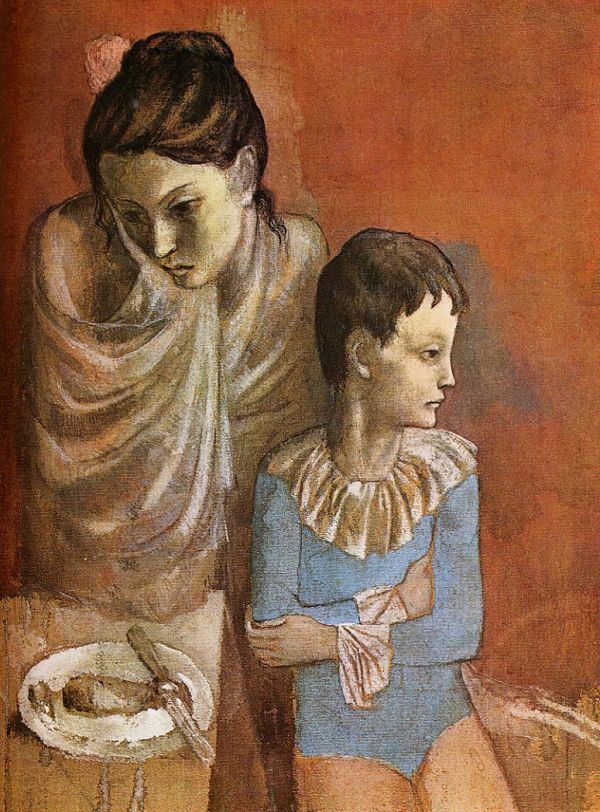 Pablo Picasso Pd Us 1904 05 Les Baladins (mother And Child Acrobats)