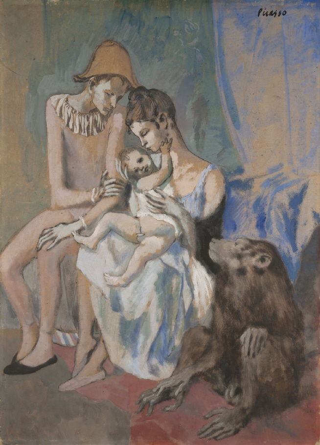 Pablo Picasso Pd Us 1905 Acrobats Family With A Monkey (famille Au Singe)