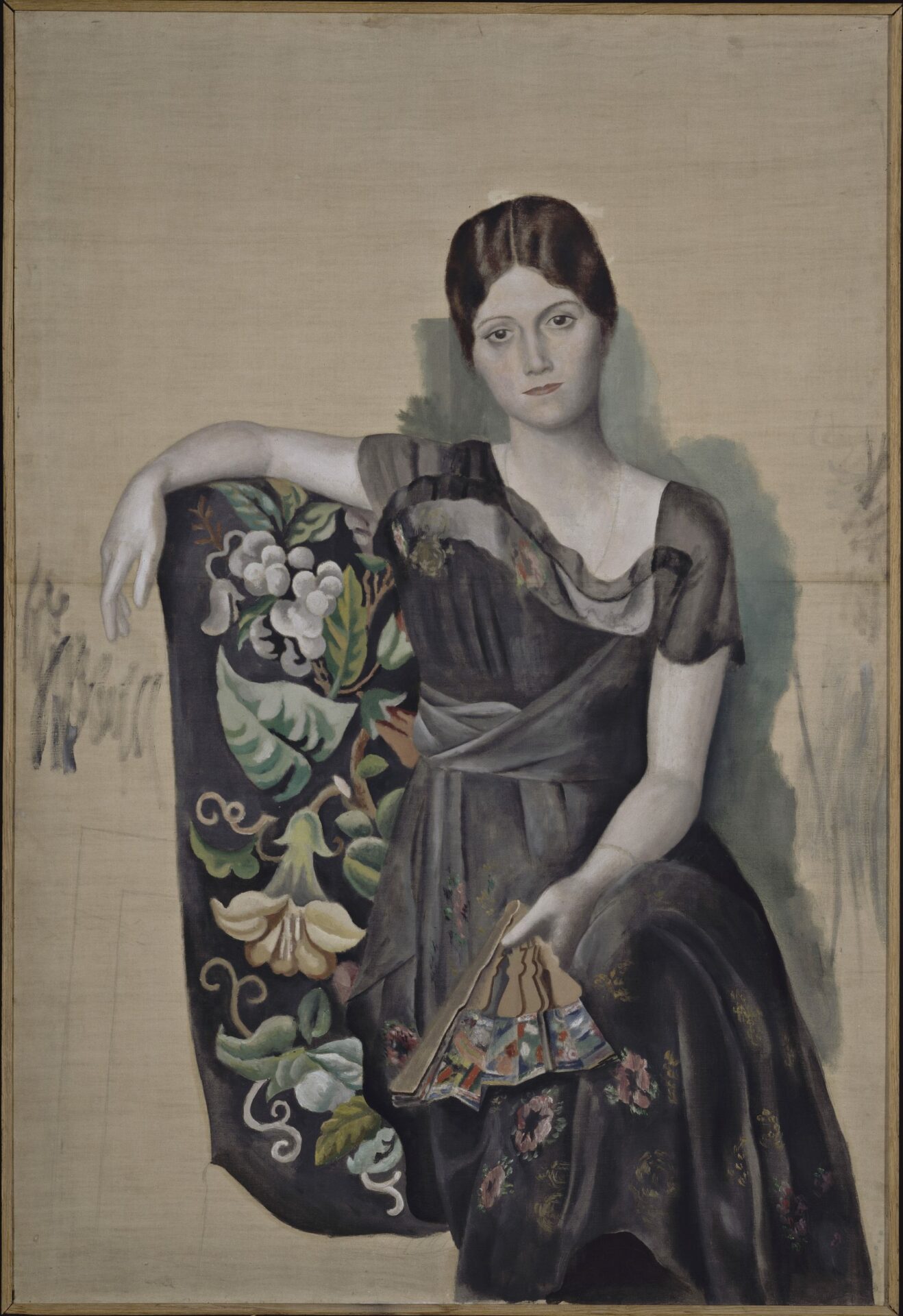 Portrait Dolga Dans Un Fauteuil (olga In An Armchair), 1917-1918