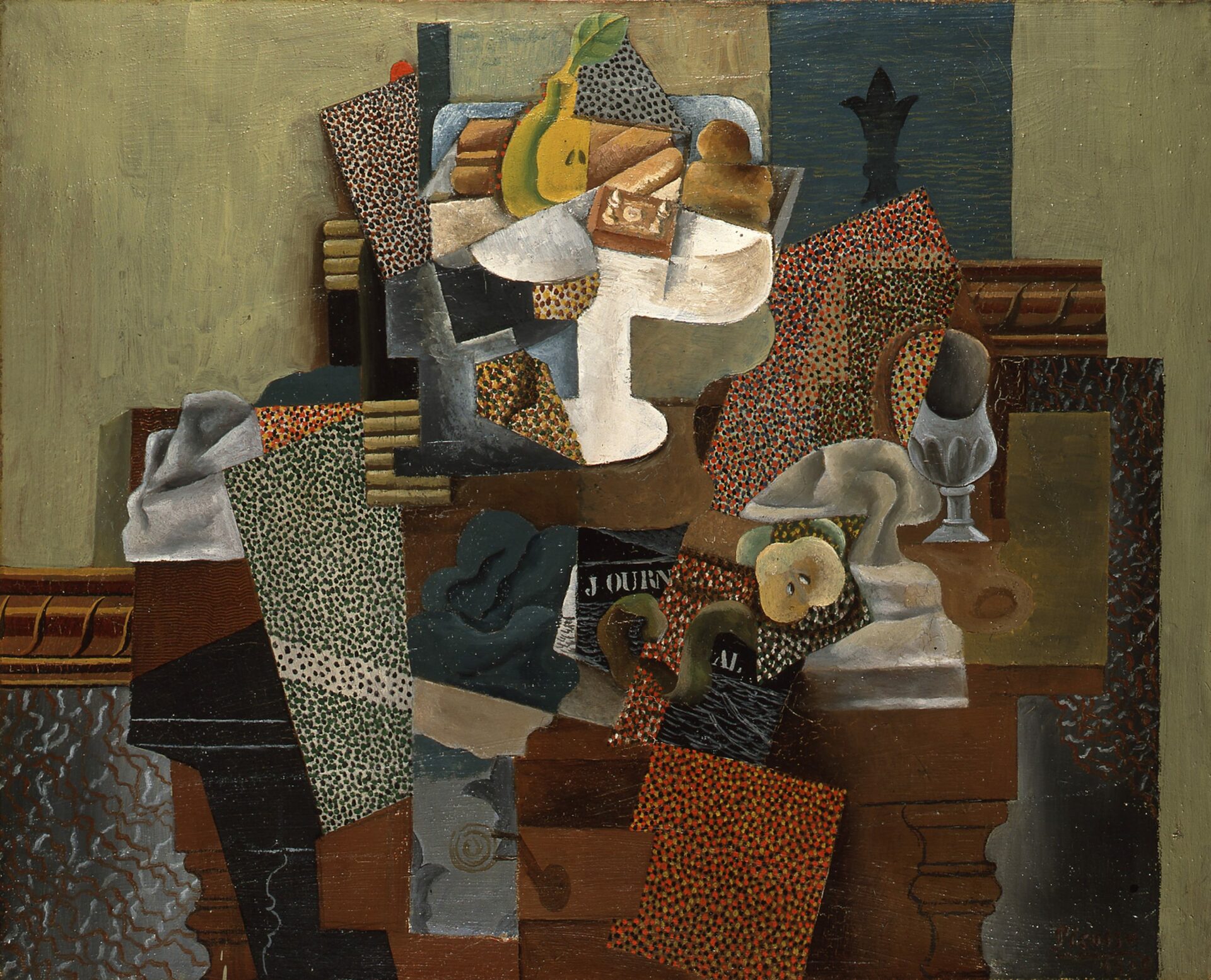 Nature Morte Au Compotier (Still Life with Compote and Glass), 1914-1915