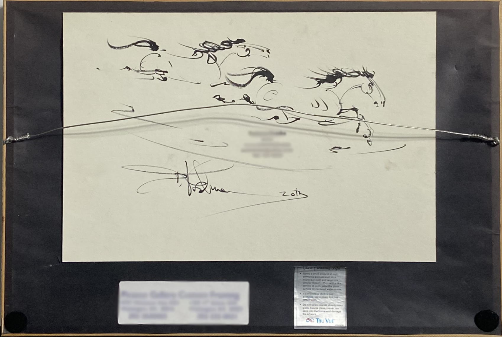 Tsolmon Damba - Pencil Signed Original Mixed Media Mongolian Painting on Paper - Image 2