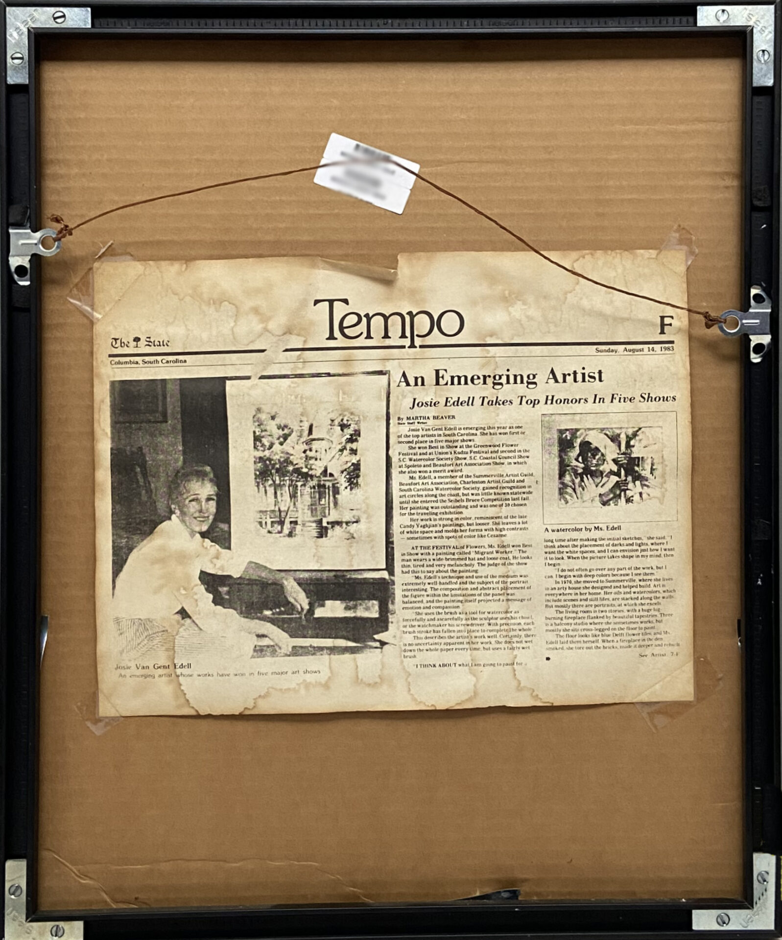 Josie Van Gent Edell - Pen Signed Limited Edition Artwork - Image 2