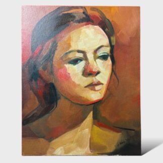 Susy Keely - Female Portrait Oil on Canvas