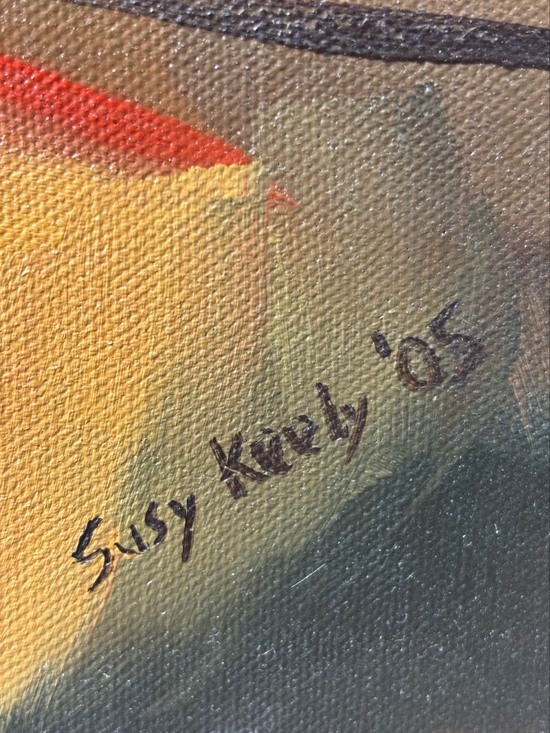 Susy Keely 05 Female Portrait Oil Painting on Canvas - Image 2