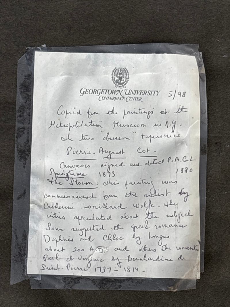 Two Old French Stevensgraph Silk Gilt Framed - Image 6