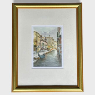 Giovanni Bonazzon Artist Signed Venetian Watercolor