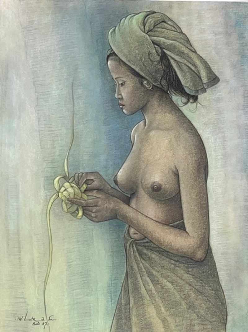 I. Wayan Lotra Original Painting - 1987 - Front