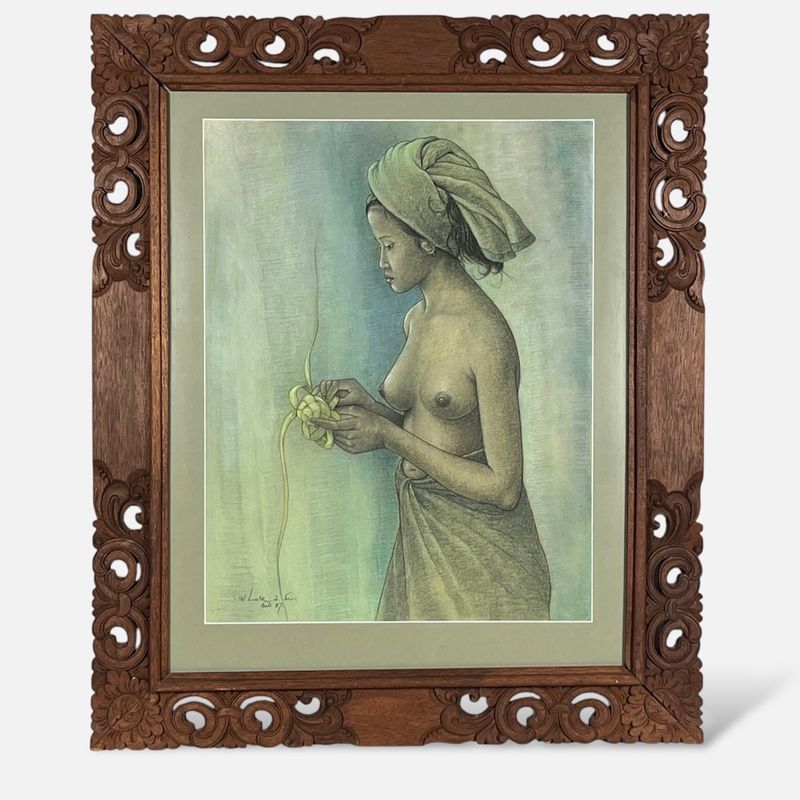 I. Wayan Lotra Original Painting - 1987