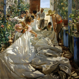 Sewing the Sail by Joaquín Sorolla