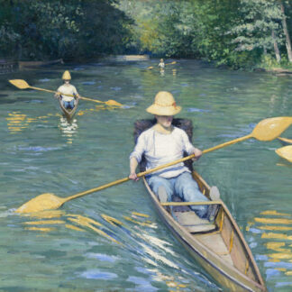 Skiffs by Gustave Caillebotte