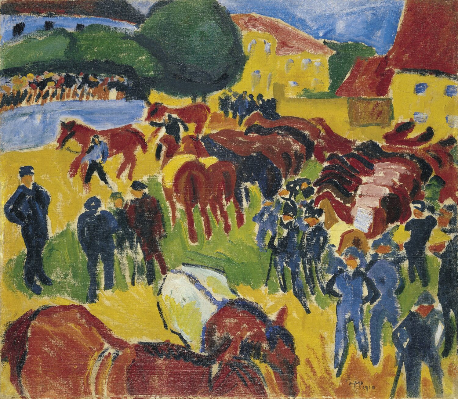 Horse Fair by Max Pechstein